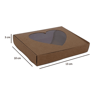 5 Cajas Cartón Kraft Multiuso Autoarmable 13x10x3 N°13c