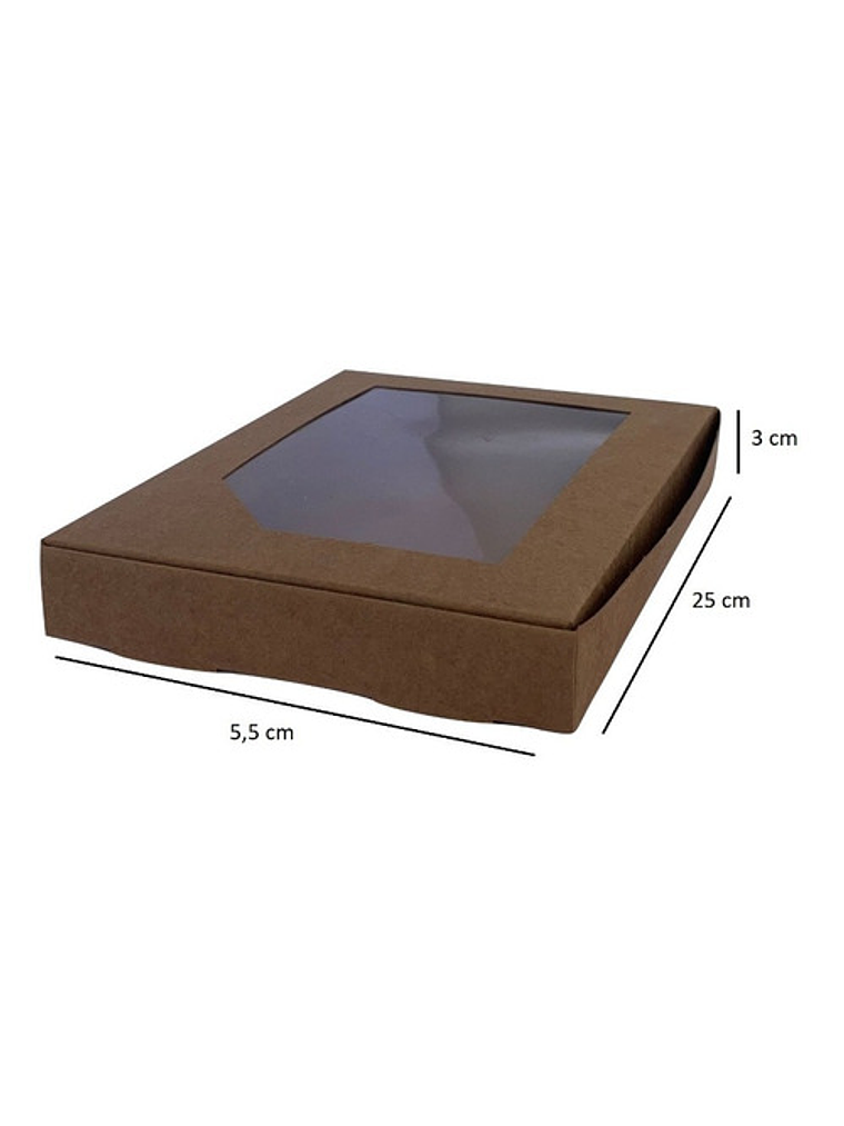 5 Cajas Cartón Kraft Multiuso Autoarmable 23x5,5x3cm N°15 2