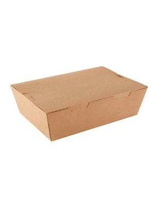 10 Unidades Caja Cartón Kraft 1600 Ml