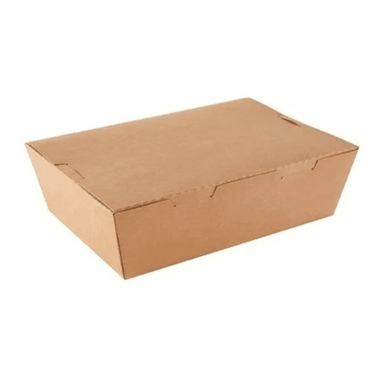 10 Unidades Caja Cartón Kraft 1600 Ml