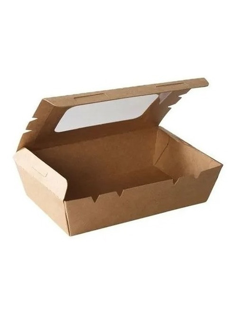 10 Unidades Caja Cartón Kraft 1600 Ml 4