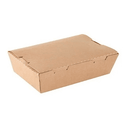10 Unidades Caja Cartón Kraft 900 Ml