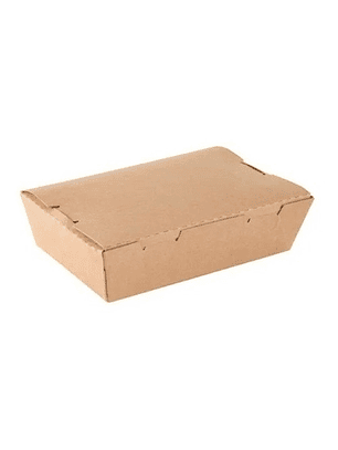 10 Unidades Caja Cartón Kraft 900 Ml