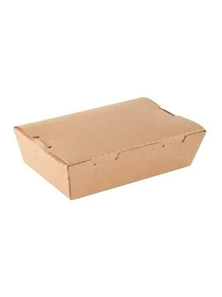 10 Unidades Caja Cartón Kraft 900 Ml 1