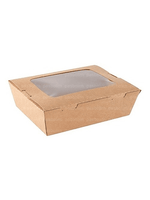 10 Unidades Caja Cartón Kraft 900 Ml
