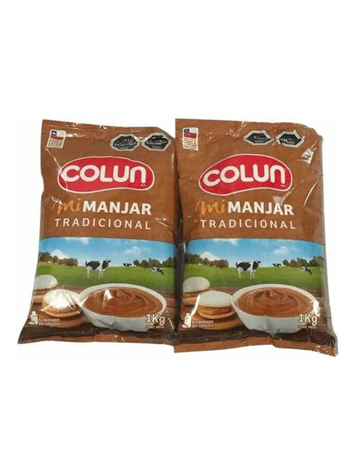 Manjar Tradicional - 2 Bolsas 1 Kg - Colun 1