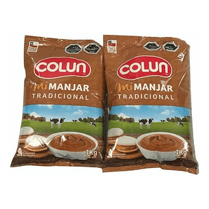 Manjar Tradicional - 2 Bolsas 1 Kg - Colun