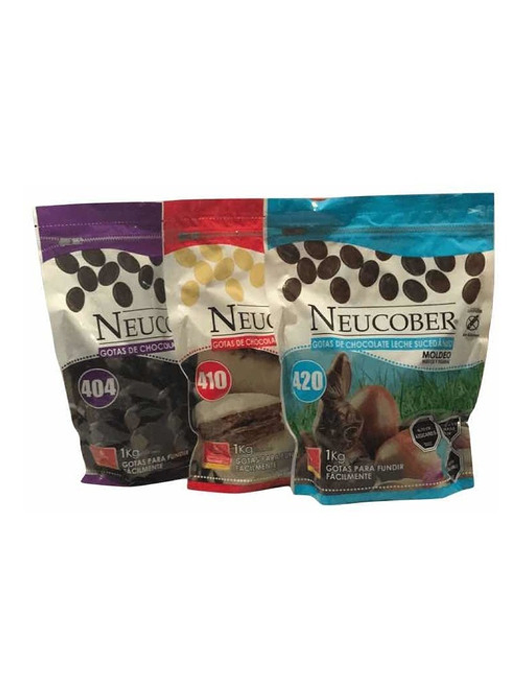 Pack 3 Cobertura De Chocolate Neucober Variedades 3