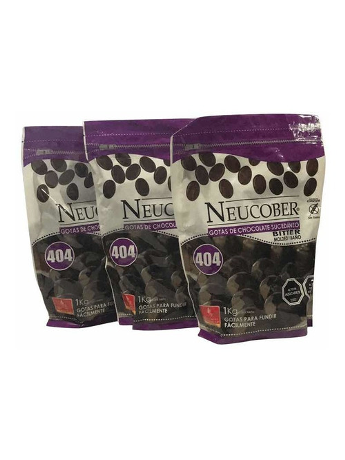 Pack 3 Cobertura De Chocolate Neucober Variedades 4