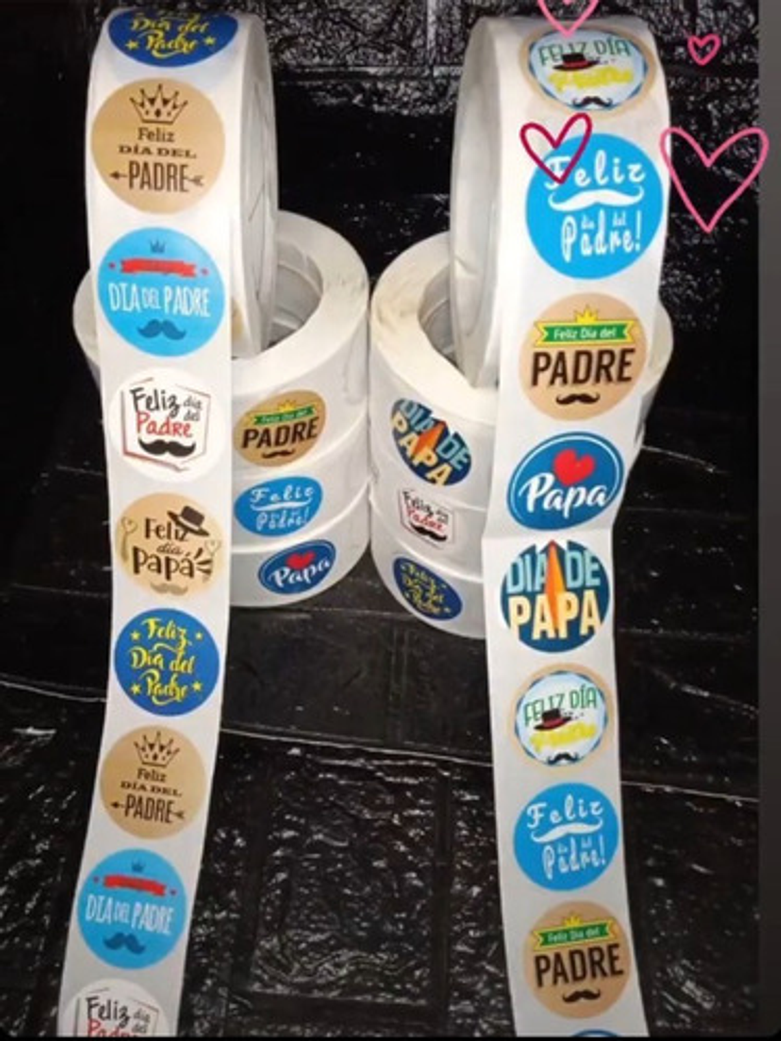 Sticker o Etiqueta Para Alfajor Día Del Padre X 100 Unidades Diseños 1