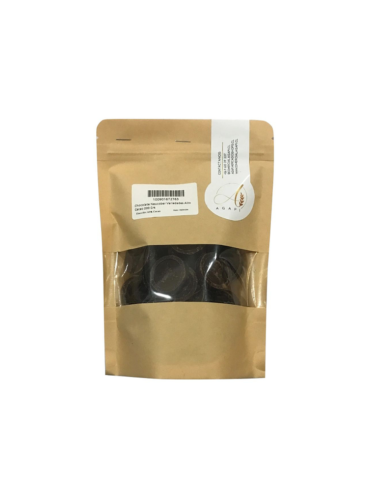 Chocolate Neucober Variedades Alto Cacao 200 Grs 1
