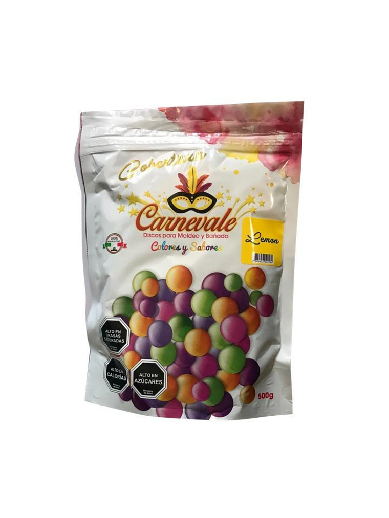 Cobertura Chocolate Carnevale Color Y Sabor Limón 500 Grs 1