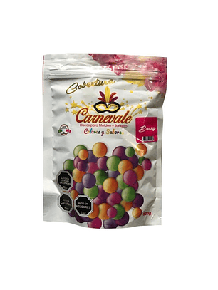 Cobertura Chocolate Carnevale Color Y Sabor Berry 500 Grs