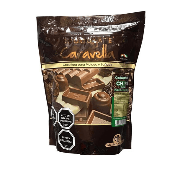 Chocolate Chips Caravella Semiamargo 1 Kg 2