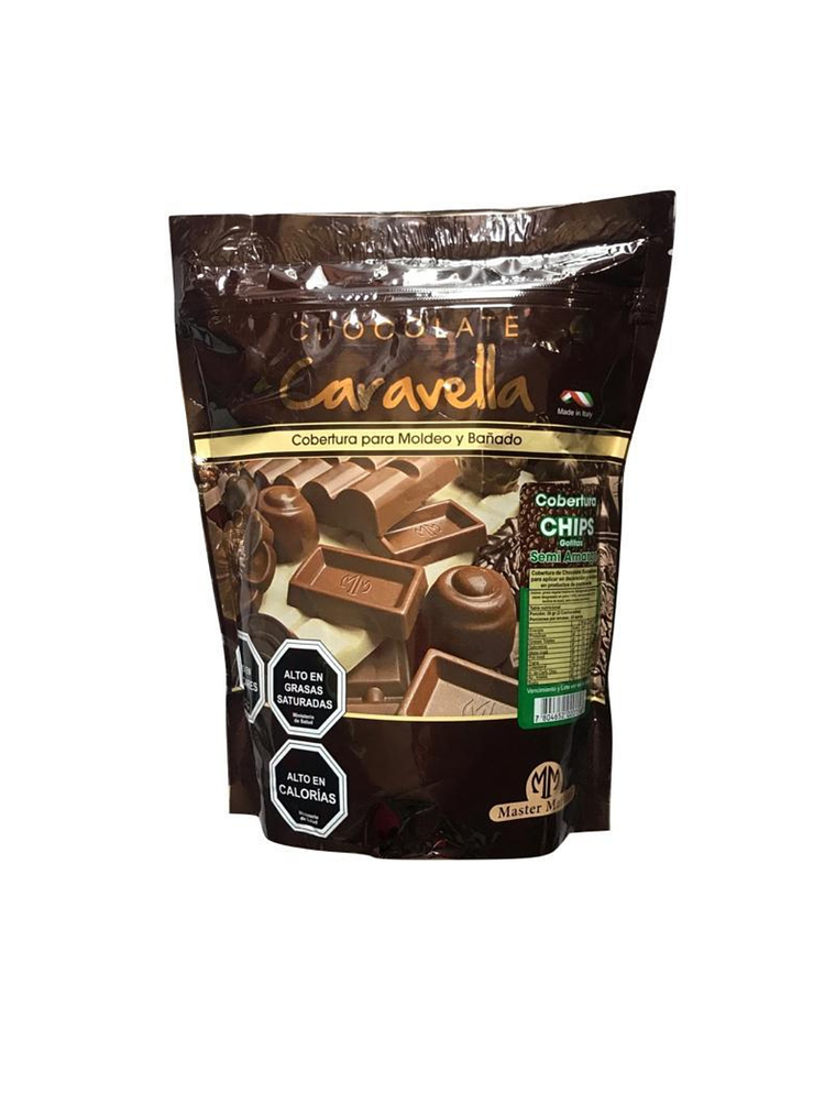 Chocolate Chips Caravella Semiamargo 1 Kg 2