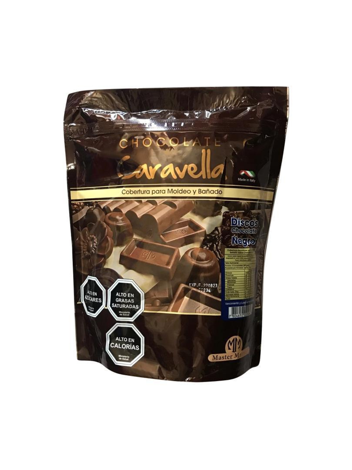 Cobertura De Chocolate Caravella Negro 1 kg 2