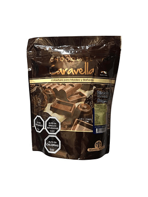 Cobertura De Chocolate Caravella Negro 1 kg