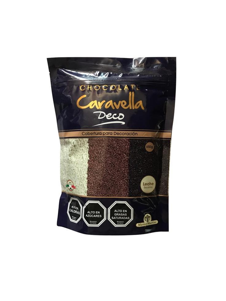 Cobertura De Chocolate Caravella Deco Escamas Leche 650 Gr 1