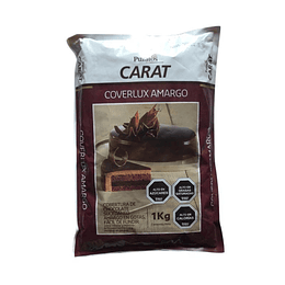 Cobertura Chocolate Puratos Carat Coverlux Amargo 1 Kg