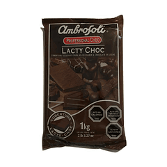 Cobertura De Chocolate Ambrosoli Leche Lacty Choc Barra 1 Kg