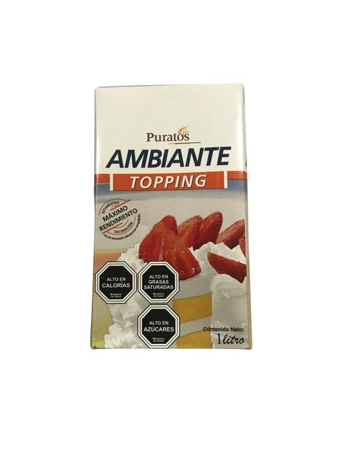 Crema Chantilly Vegetal Puratos Ambiante Sin Lactosa 1 Lt 1