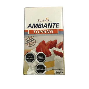 Crema Chantilly Vegetal Puratos Ambiante Sin Lactosa 1 Lt