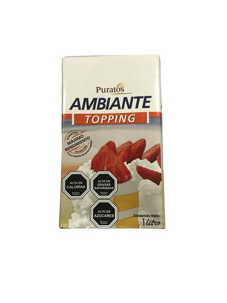 Crema Chantilly Vegetal Puratos Ambiante Sin Lactosa 1 Lt 1