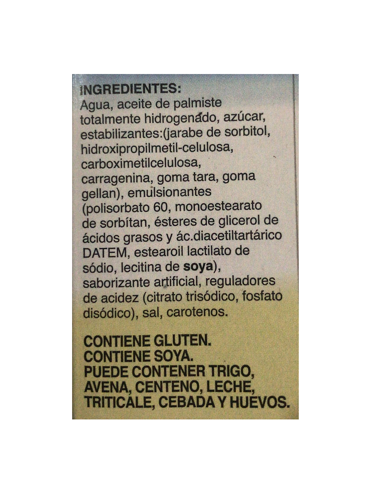 Crema Chantilly Vegetal Puratos Ambiante Sin Lactosa 1 Lt 2