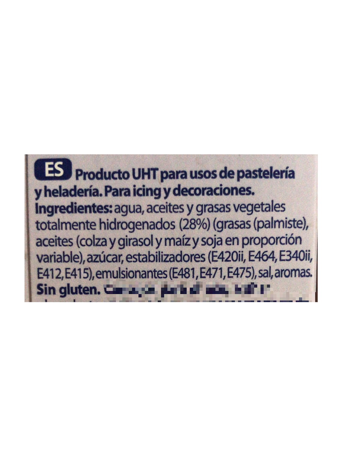 Crema Chantilly Vegana Monna Lisa Pro 1 Lt 2