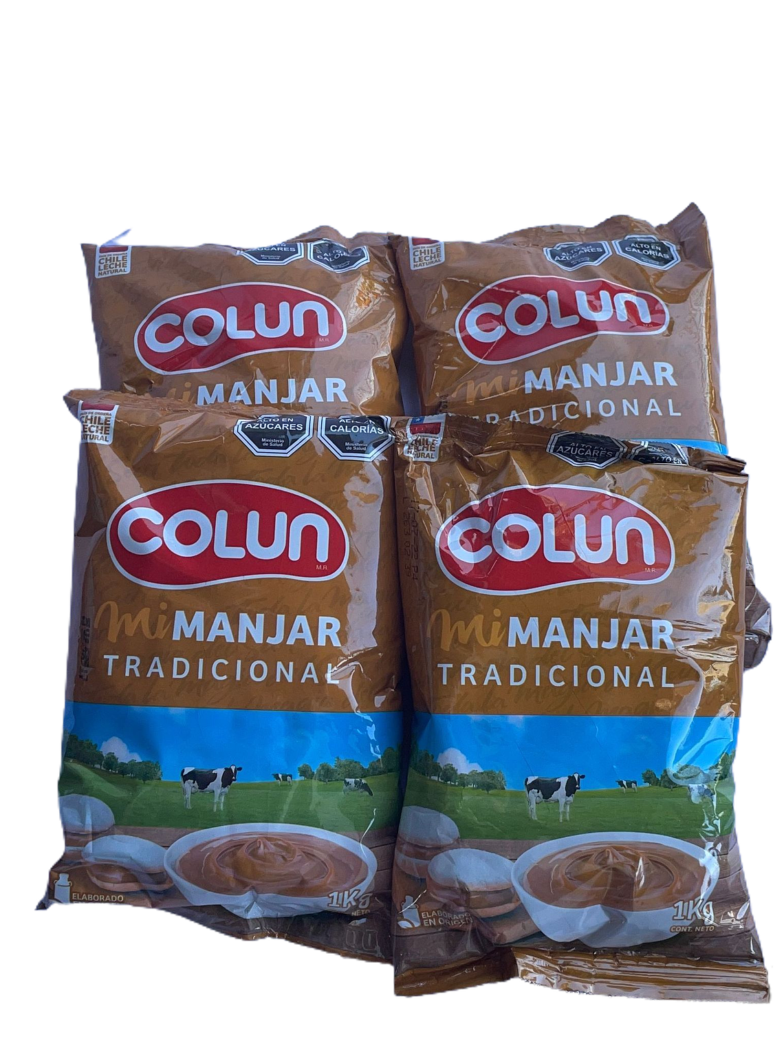 Pack 4 Manjar Colun Tradicional 1 Kg 1