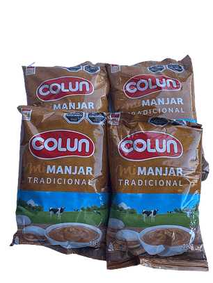 Pack 4 Manjar Colun Tradicional 1 Kg