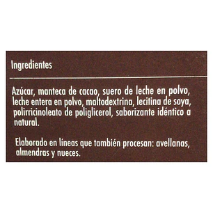 Chocolate Neucober Blanco 29% Cacao