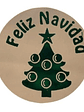 Sticker o Etiqueta Circular Diseño Navidad 100 Unidades - Miniatura 1