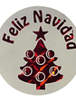 Sticker o Etiqueta Circular Diseño Navidad 100 Unidades - Miniatura 2