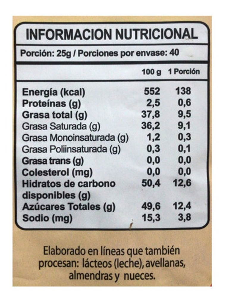 Cobertura Chocolate Neucober 107 Alto Rendimiento Barra 1kg 3