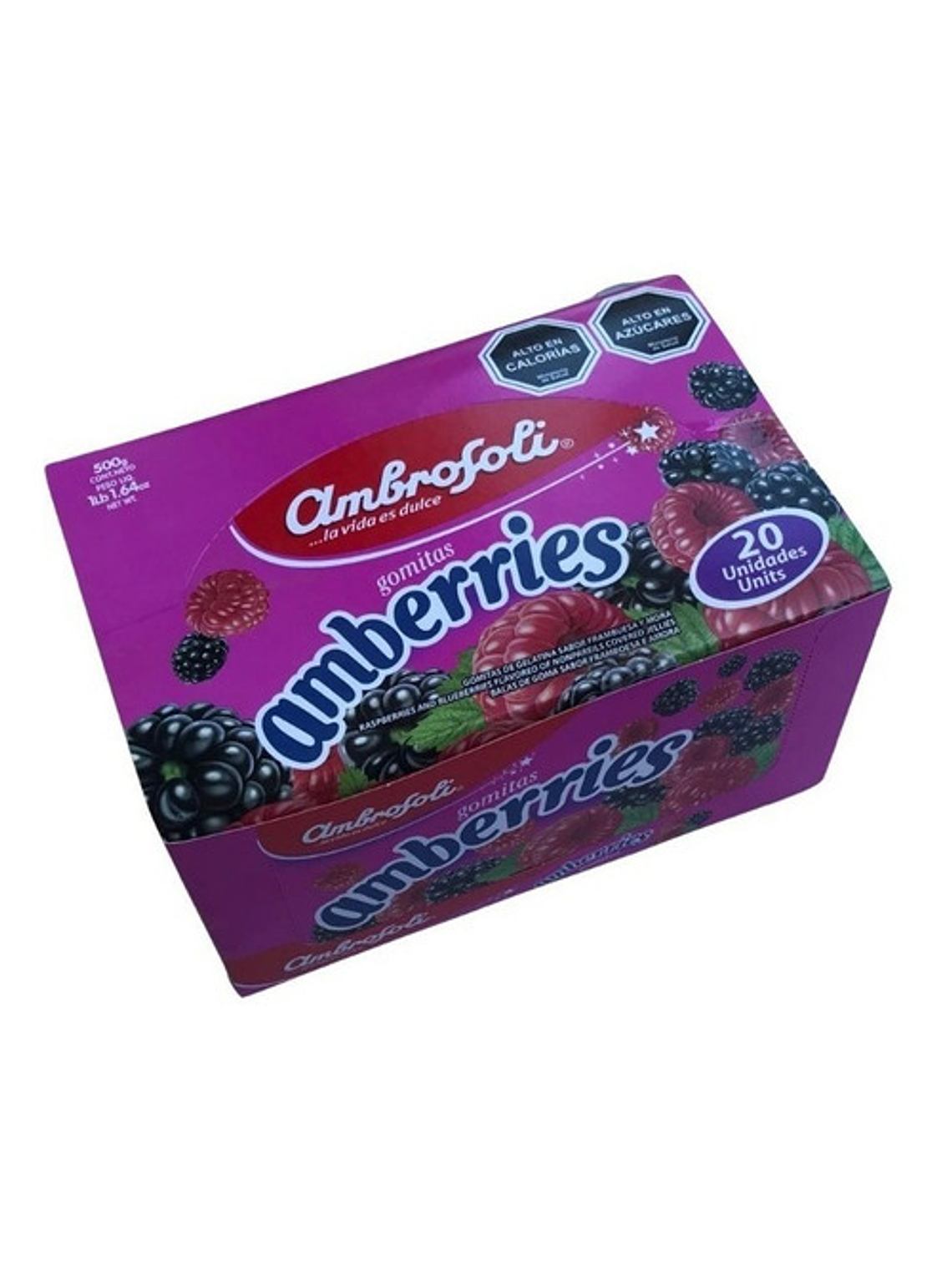 Display Gomitas Amberries 25 Gr X 20 Unid Ambrosoli 1