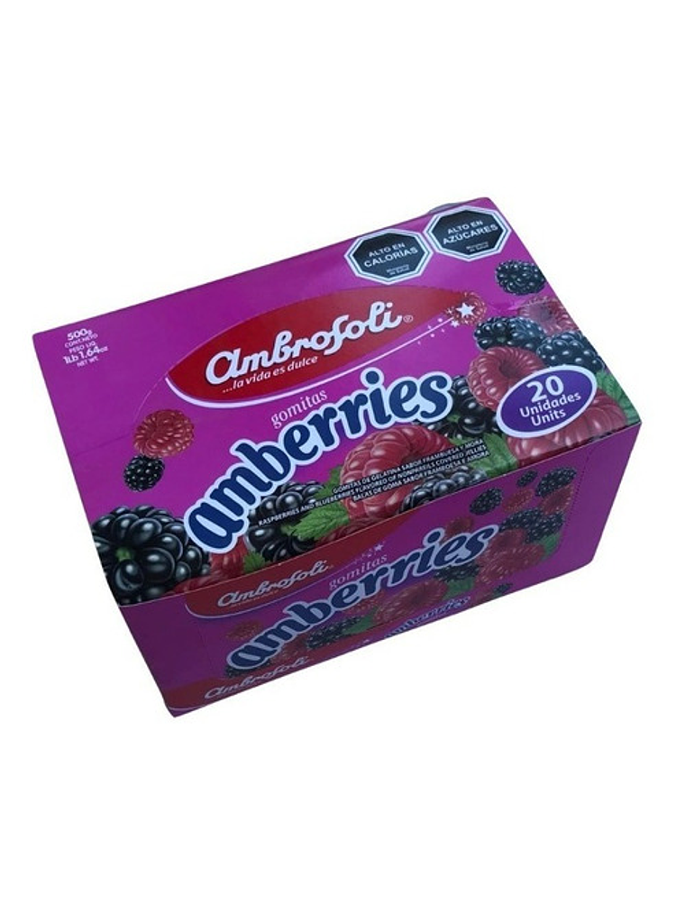 Display Gomitas Amberries 25 Gr X 20 Unid Ambrosoli 1