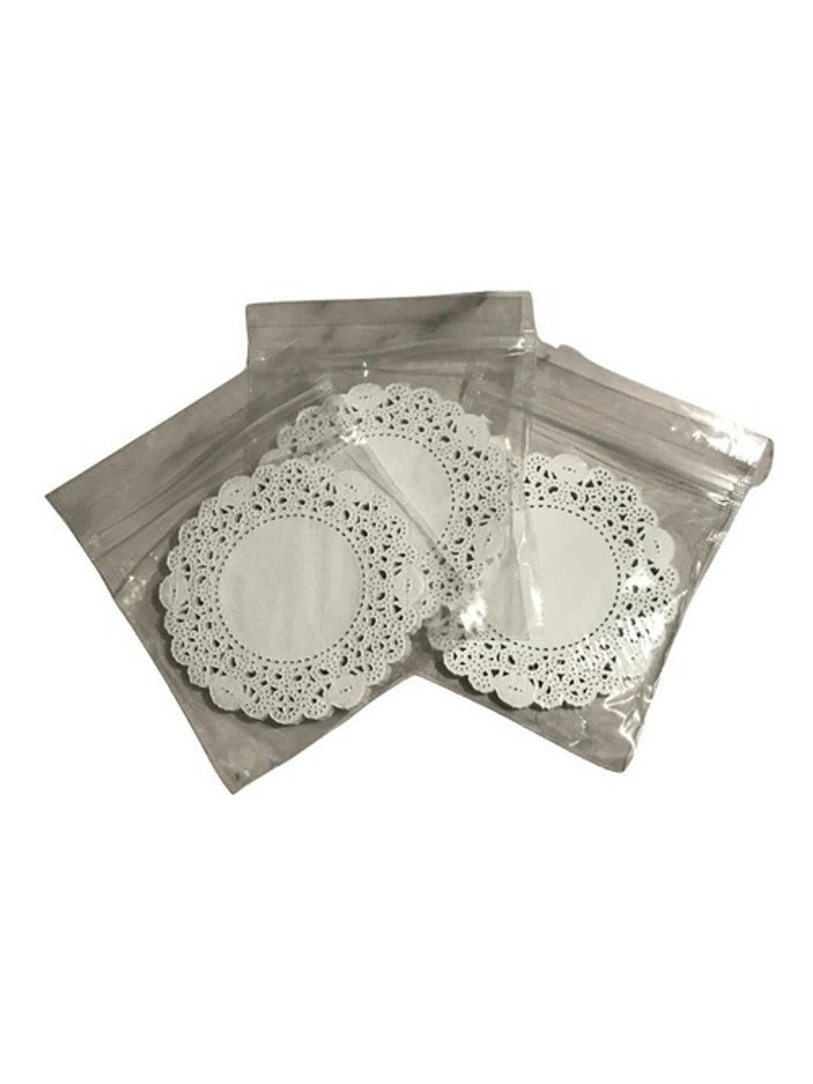 Pack 100 Blondas De Papel Redonda 10 Cm 1