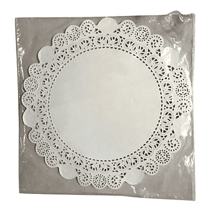 Pack 100 Blondas De Papel Redonda 30 Cm