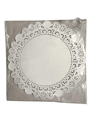 Pack 100 Blondas De Papel Redonda 30 Cm