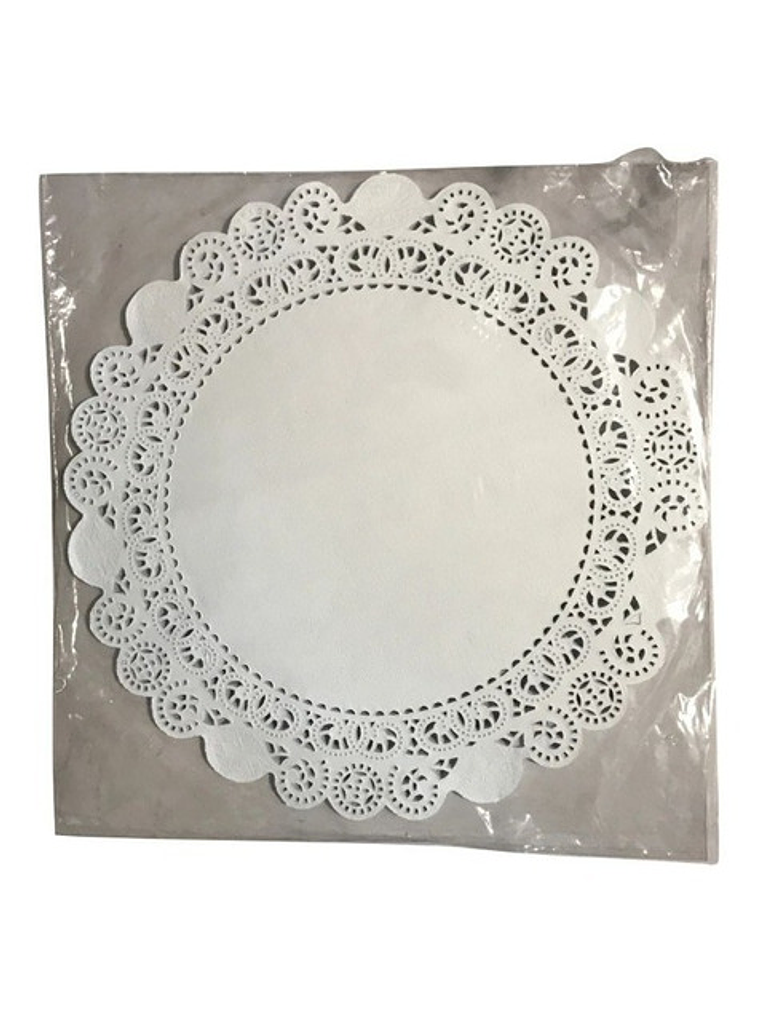 Pack 100 Blondas De Papel Redonda 30 Cm 1