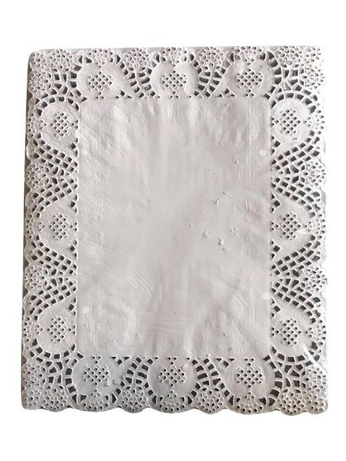 Pack 100 Blondas De Papel Rectangular 26x32 Cm 1