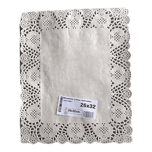 Pack 100 Blondas De Papel Rectangular 26x32 Cm