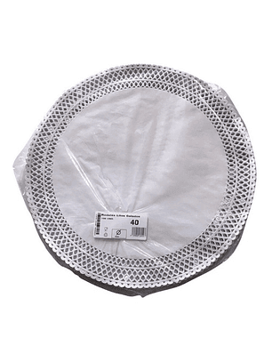 Pack 100 Blondas De Papel Redonda 40 Cm