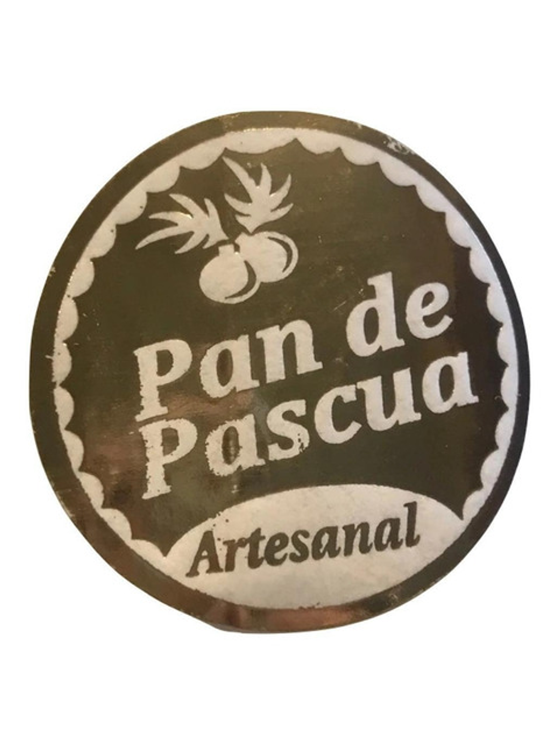 Sticker o Etiqueta Circular De Pan De Pascua 100 Unidades 1