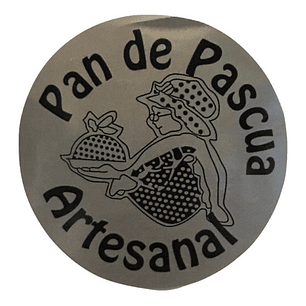 Sticker o Etiqueta Circular De Pan De Pascua 100 Unidades