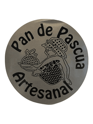 Sticker o Etiqueta Circular De Pan De Pascua 100 Unidades