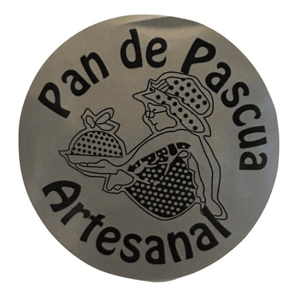 Sticker Circular De Pan De Pascua 100 Unidades 2