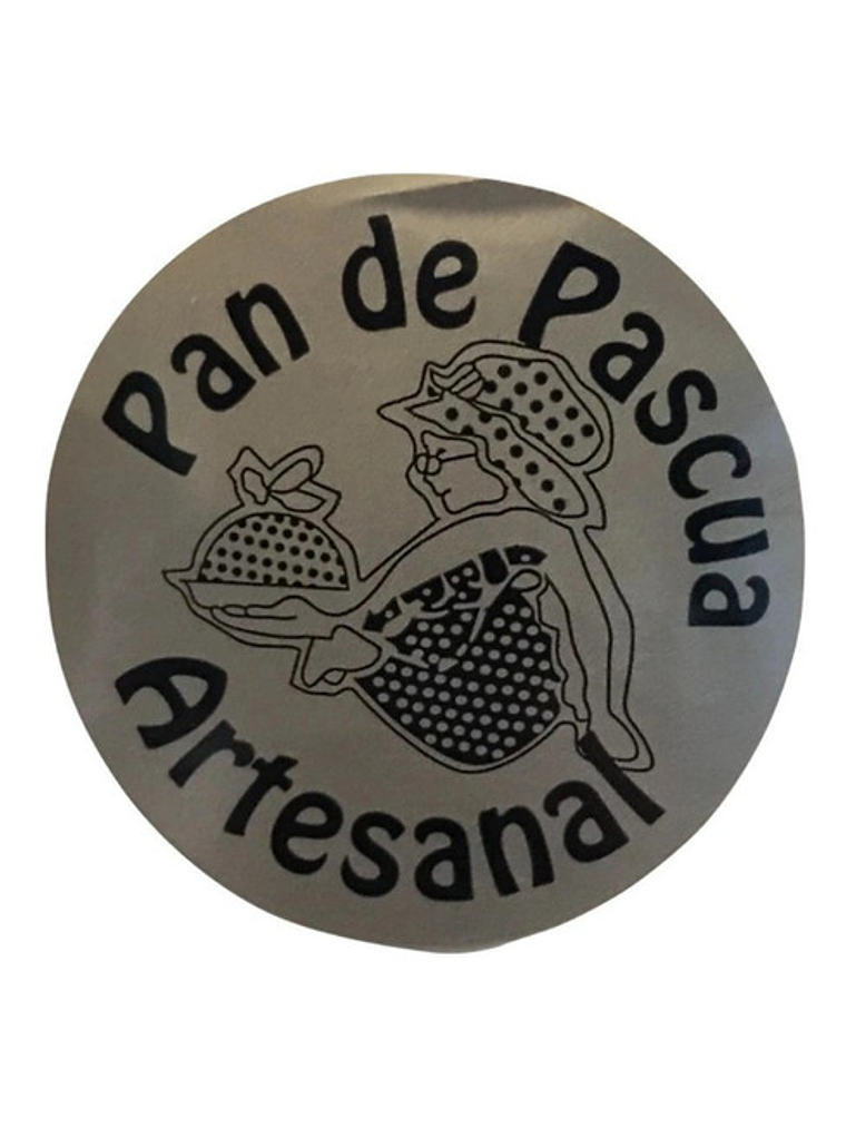 Sticker o Etiqueta Circular De Pan De Pascua 100 Unidades 2