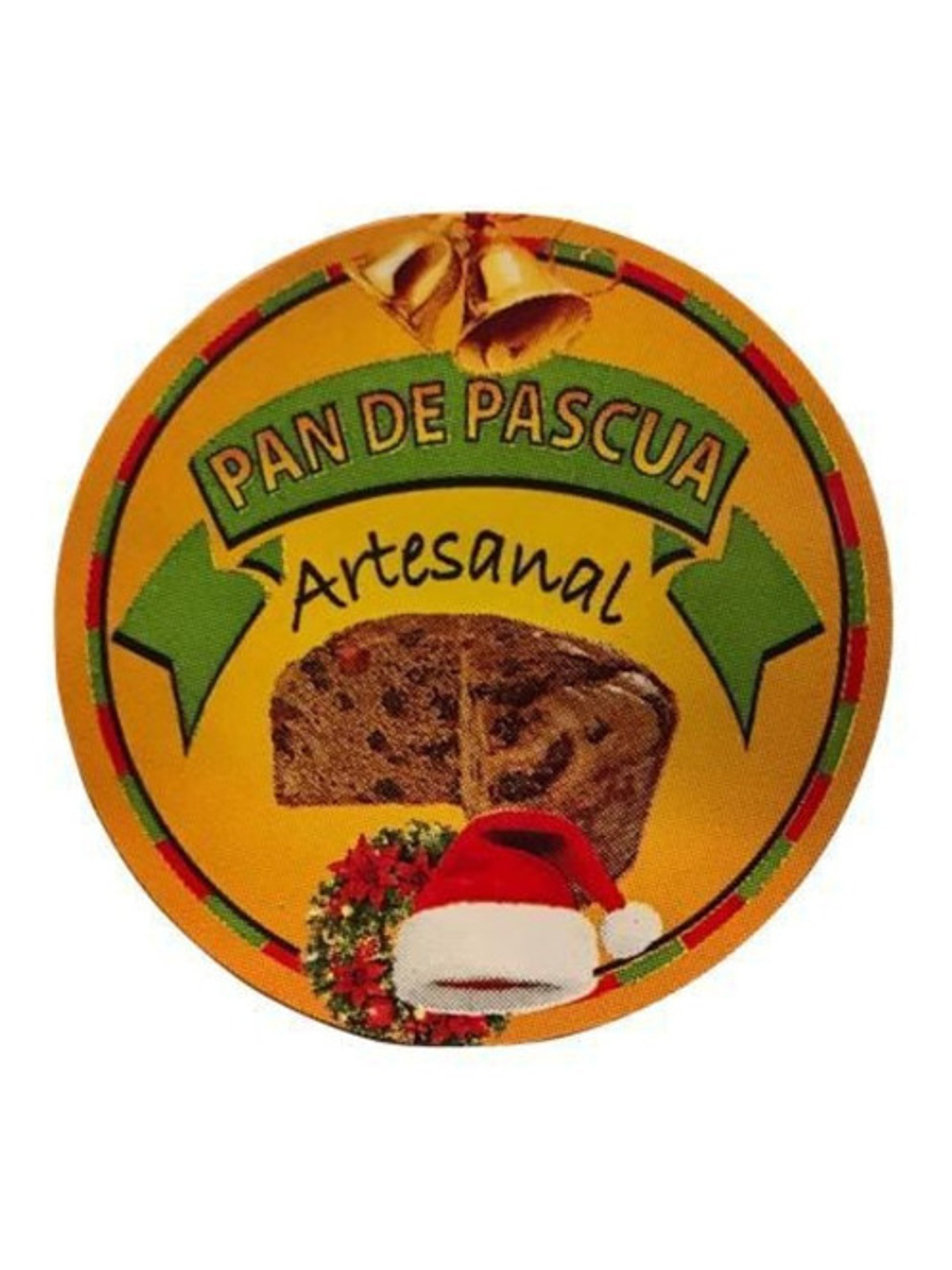 Sticker o Etiqueta Circular De Pan De Pascua 100 Unidades 3